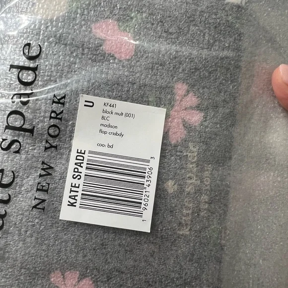 Kate Spade Black Floral Crossbody Bag - Picture 6 of 7